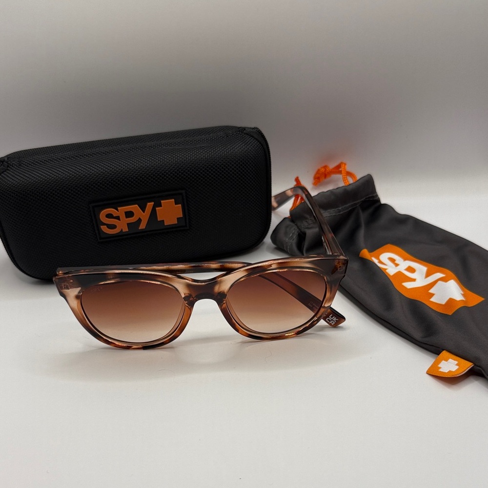 SPY Tortoise Shell Sunglasses with Black Case